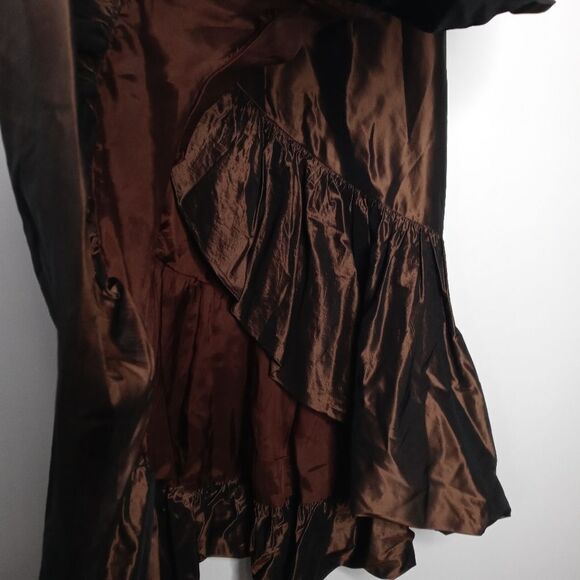 Rickie Freeman for teri jon silk skirt size 4 - Picture 3 of 7